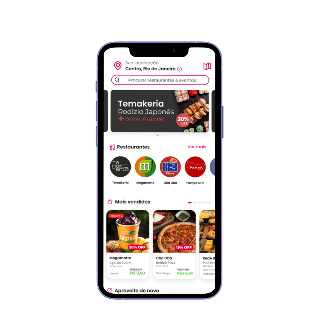 tela principal app bizuu