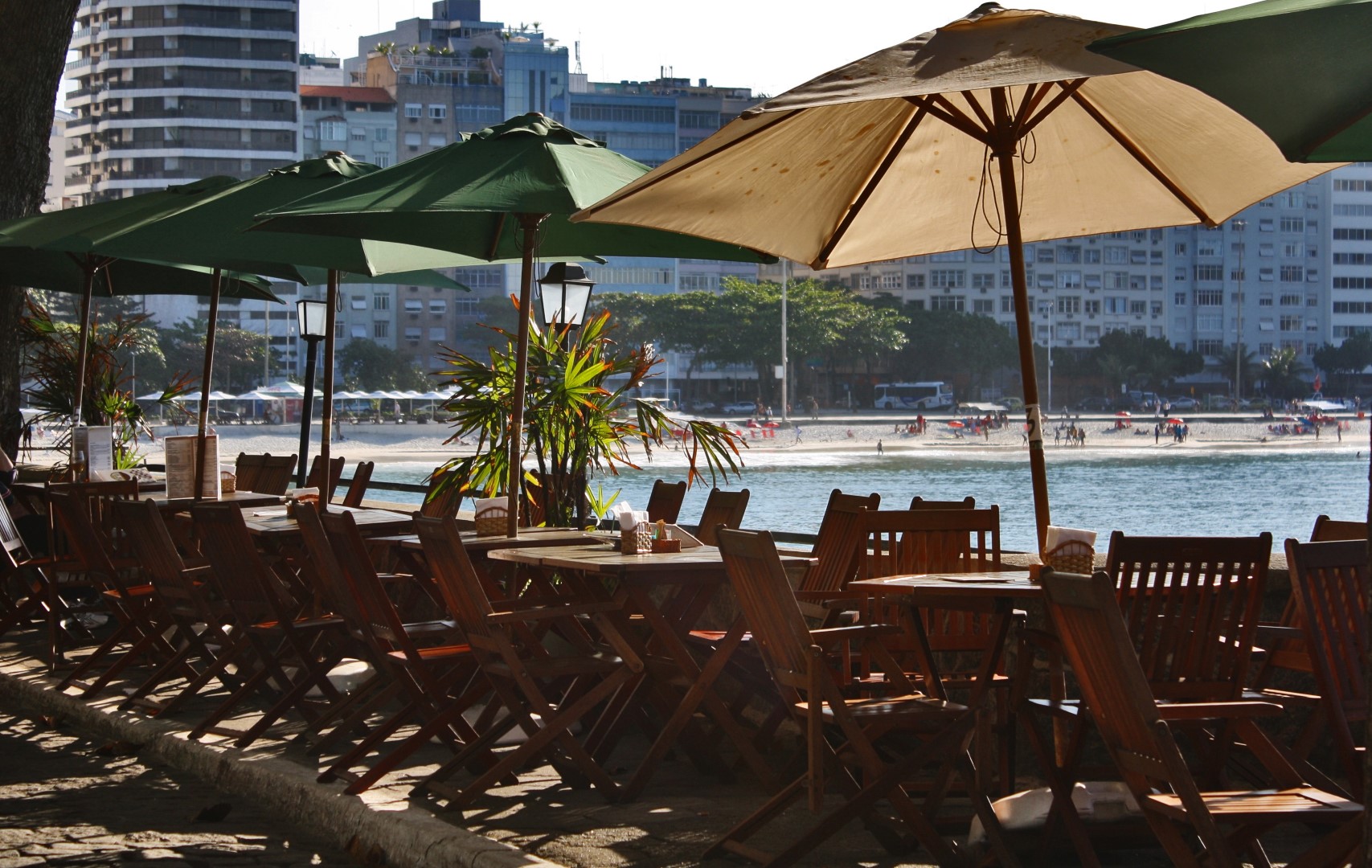 melhores restaurantes em copa mesas pra praia